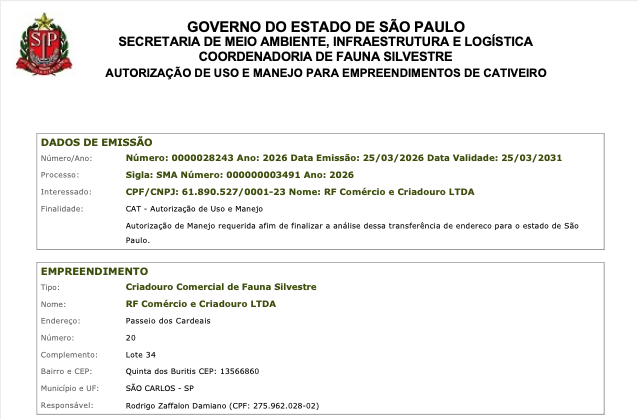 Unidade 1 recebe autorização comercial do IBAMA